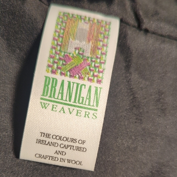 Branigan Weavers Boxy Nubby mauve/ cream/black Jacket Wool Plaid Pattern sz M - Picture 3 of 7